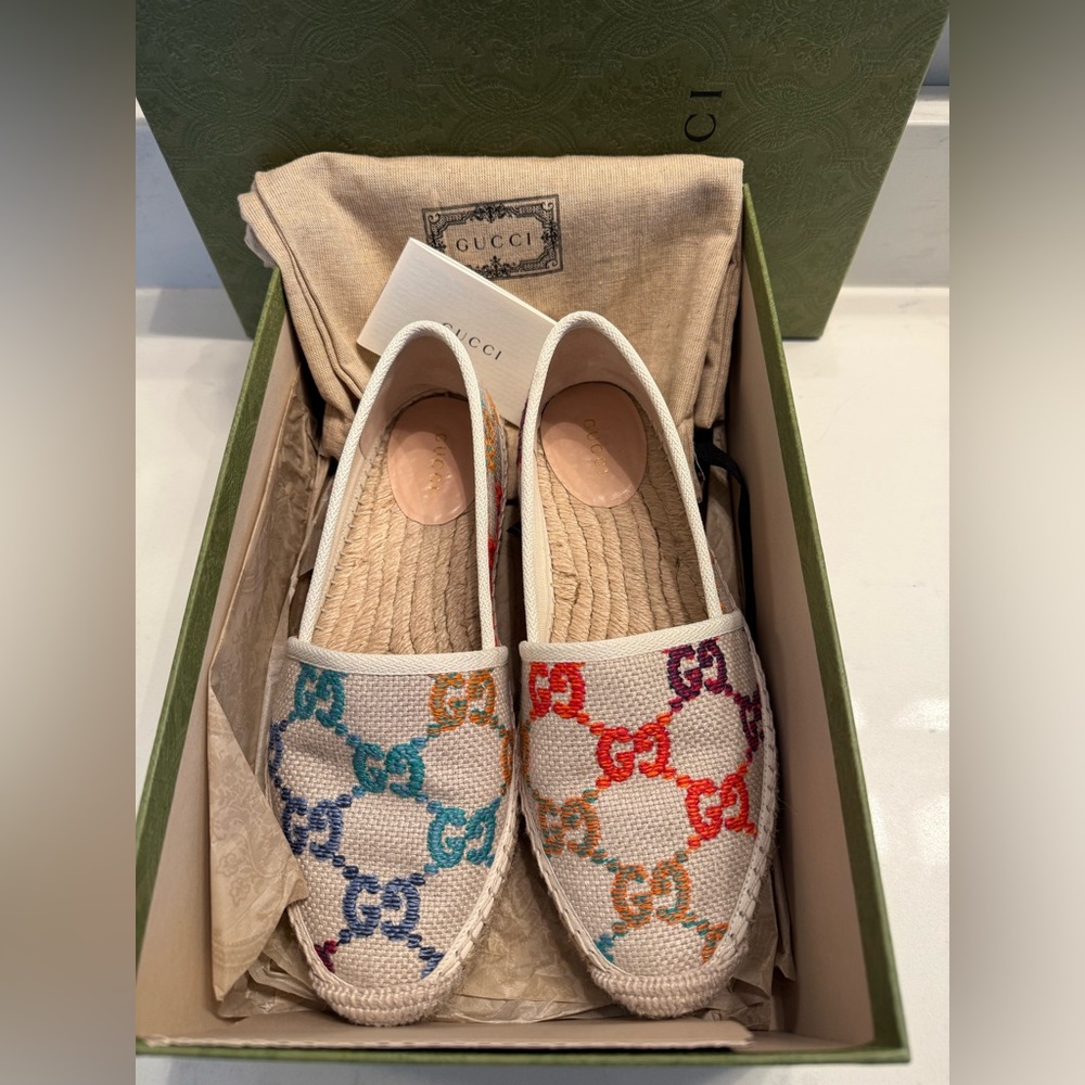 SOLD Gucci Women's Multicolor Espadrilles 37.5
